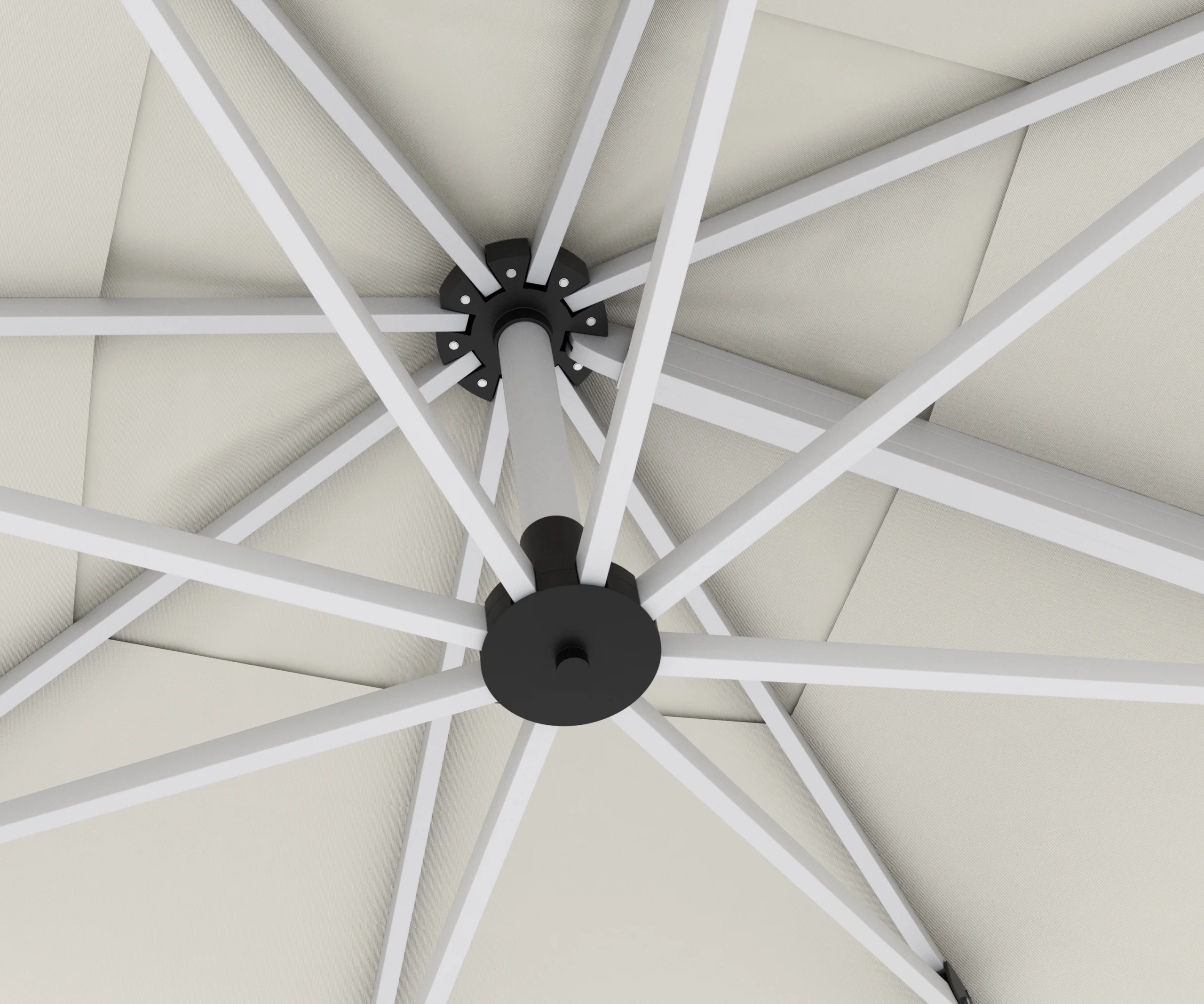 MYKONOS Alüminyum Gövdeli Yandan Direkli Şemsiye - Görsel 5